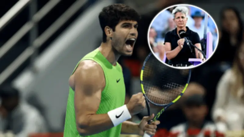 Alcaraz tranh cãi với trọng tài về lỗi lấy khăn tại Qatar Mở rộng