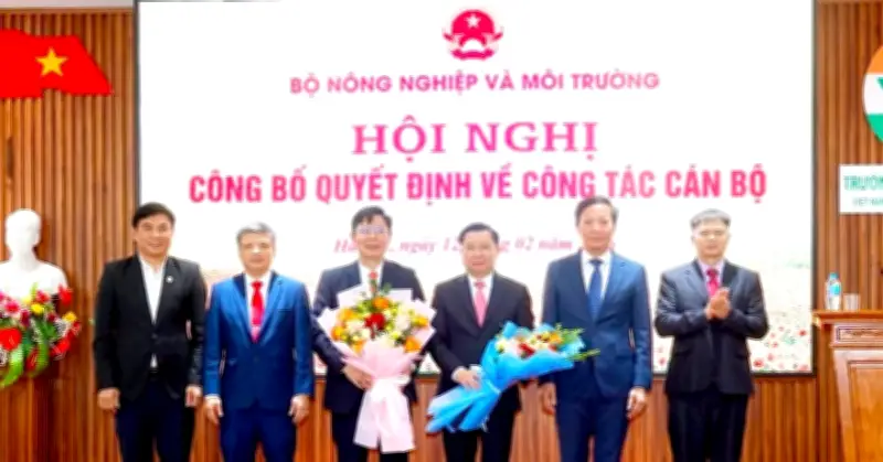 Bộ Nông nghiệp và Môi trường điều động, bổ nhiệm loạt cán bộ chủ chốt