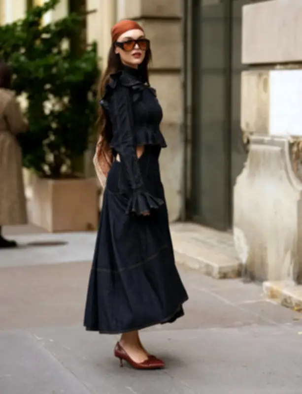 Bí Quyết Phối Đồ Denim Thanh Lịch Cho Nàng Công Sở