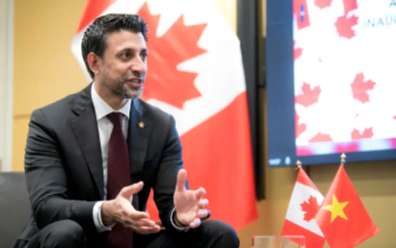 Bộ trưởng Canada Maninder Sidhu: Thúc đẩy hợp tác đầu tư và FTA với ASEAN tại Việt Nam