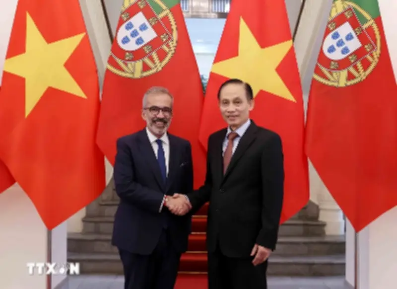 Bộ trưởng Ngoại giao Lê Hoài Trung hội đàm với người đồng cấp Bồ Đào Nha Paulo Rangel