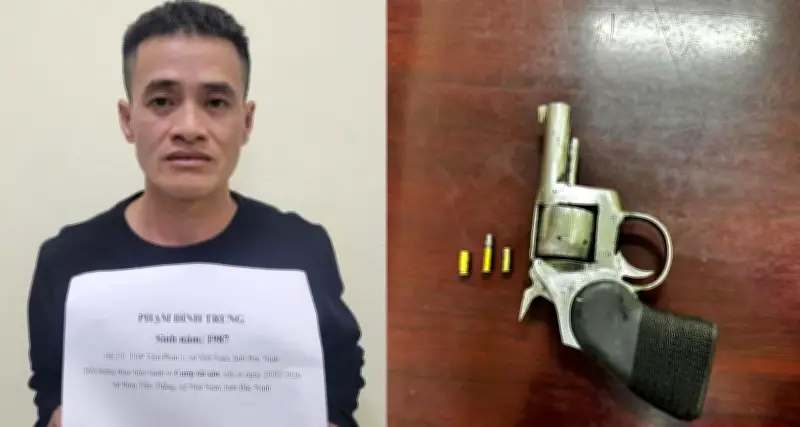 Bắc Ninh: Bắt giữ đối tượng dùng súng cướp ô tô Toyota Vios sau 50 phút gây án