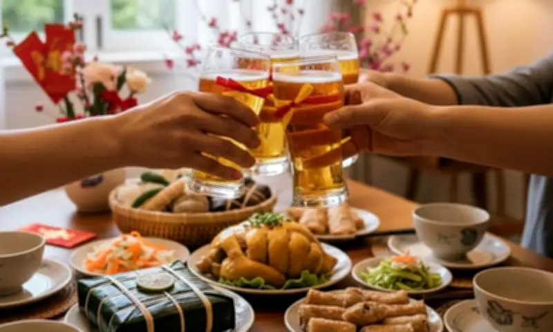 Bác sĩ cảnh báo: Uống nhiều rượu bia dịp Tết dễ gây khàn tiếng, ho kéo dài