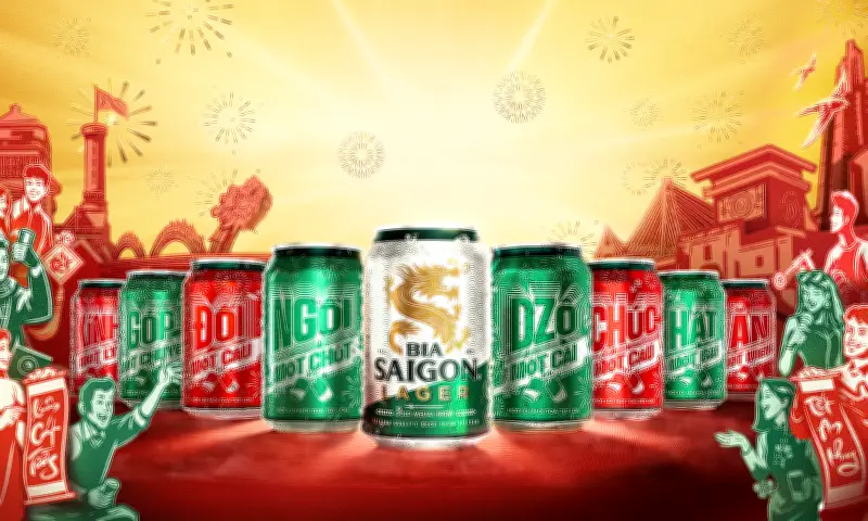 Bia Saigon Đưa Lời Mời Tết Vào Bộ Sưu Tập Giới Hạn 'Kính Một Ly', 'Ngồi Một Chút'