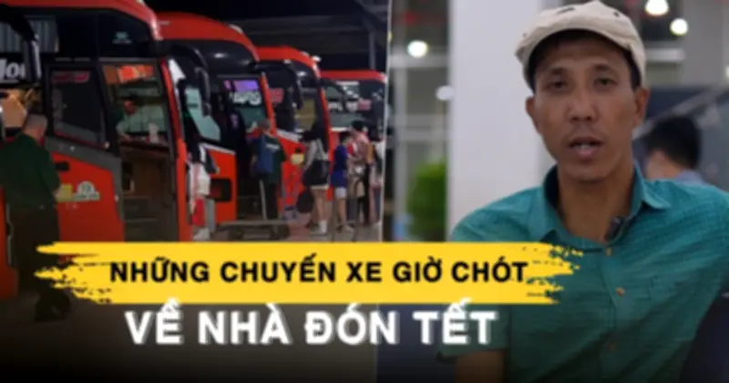 Bến xe Miền Đông thưa vắng đêm 28 Tết: Người về quê muộn và du khách quốc tế háo hức