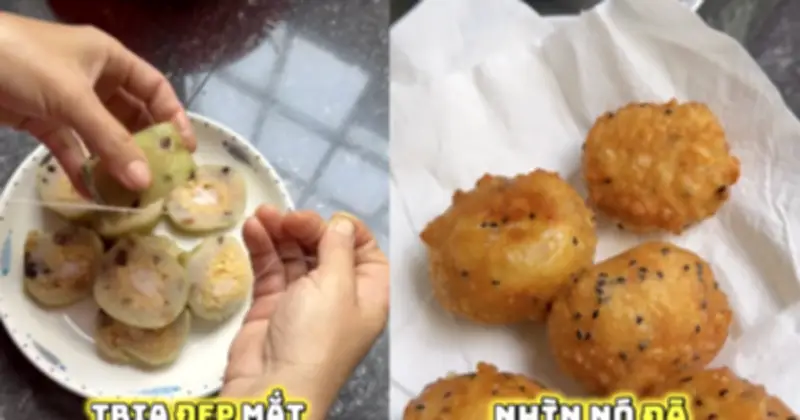 Bánh Tét Chiên Bột Kiểu Chuối Chiên Gây Sốt, Hàng Triệu Người Xem Cách Làm