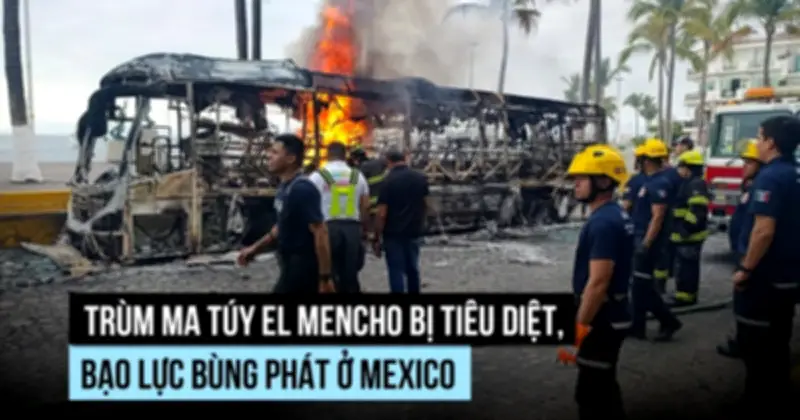 Bạo loạn bùng phát tại Mexico sau khi trùm ma túy 'El Mencho' bị tiêu diệt