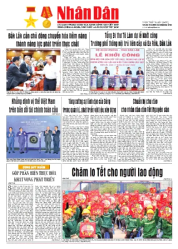 Báo Nhân Dân số 25658: Thông tin chính thống về phát triển kinh tế - xã hội