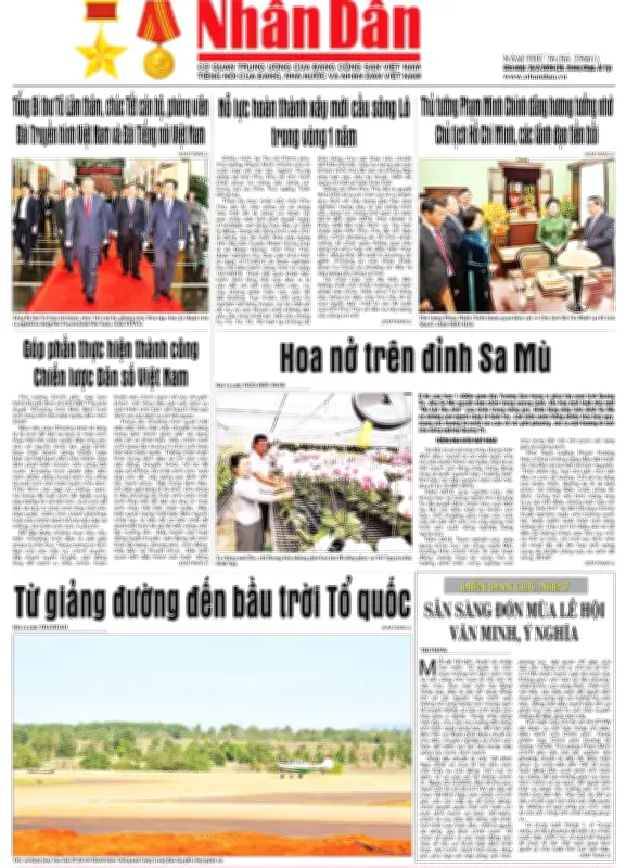 Báo Nhân Dân số 25661: Cập nhật tin tức chính trị, kinh tế và xã hội mới nhất