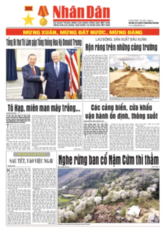 Báo Nhân Dân số 25665: Định hướng phát triển đất nước và đời sống nhân dân