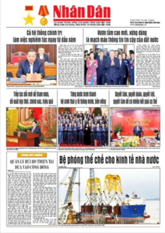 Báo Nhân Dân số 25668: Định hướng phát triển đất nước và các vấn đề xã hội nổi bật