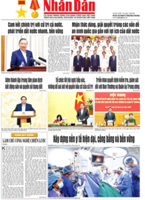 Báo Nhân Dân Số 25670: Tin Tức Chính Trị, Kinh Tế, Xã Hội Nổi Bật Trong Ngày