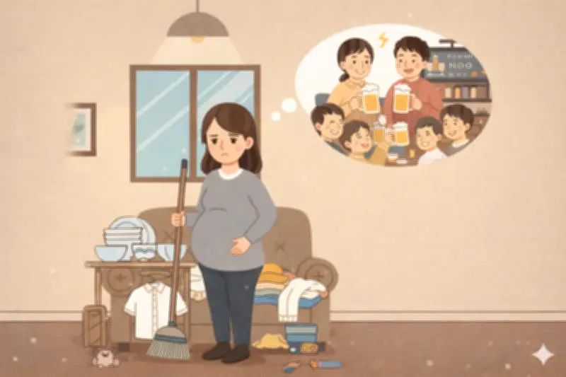 Bầu 8 tháng, vợ trẻ ấm ức vì chồng mải nhậu bạn bè, quên đón giao thừa cùng gia đình