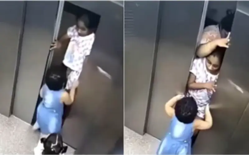 Cô bé dũng cảm giải cứu 2 trẻ nhỏ khỏi thang máy bị trục trặc