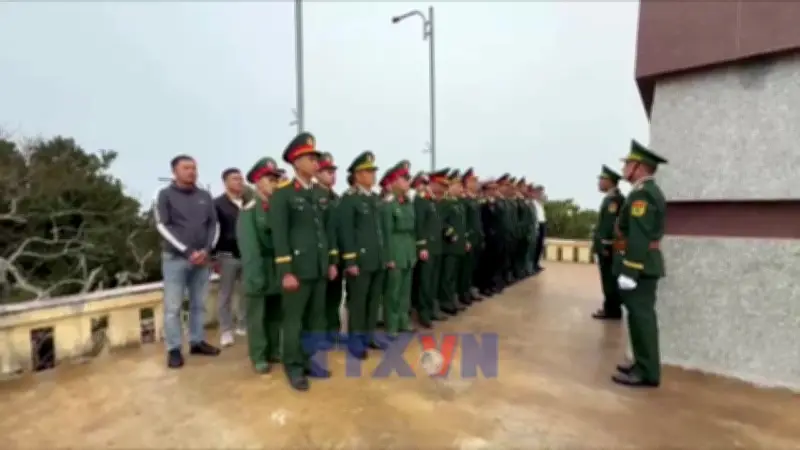 Cô Tô khởi đầu năm Bính Ngọ 2026 với lễ chào cờ thiêng liêng tại đảo Trần