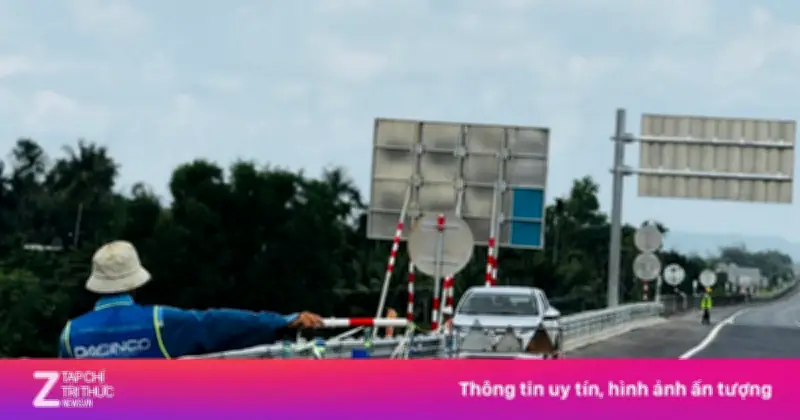 Cao tốc Quảng Ngãi - Hoài Nhơn tạm dừng thông xe do lo ngại an toàn