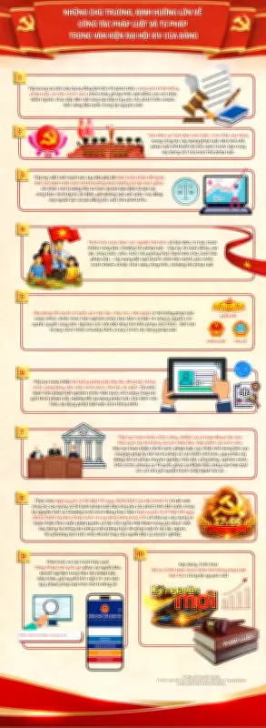Cục Phổ biến Pháp lý và Viện Chiến lược công bố infographic về nhiệm vụ phát triển đất nước