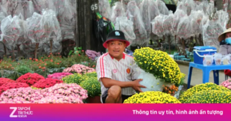Chợ hoa xuân Lê Văn Tám vắng chủ vườn, sức mua giảm trước Tết