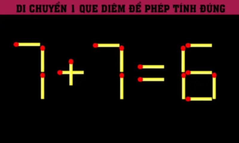 Chỉ Một Que Diêm, Bạn Có Sửa Được Phép Tính Sai Này? Thử Thách Tư Duy Nhanh