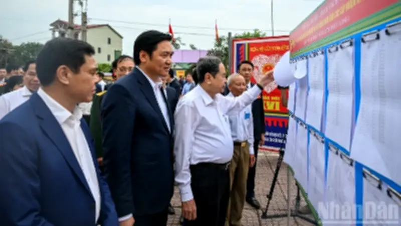 Chủ tịch Quốc hội Trần Thanh Mẫn kiểm tra công tác bầu cử tại Nghệ An, nhấn mạnh tính đặc biệt