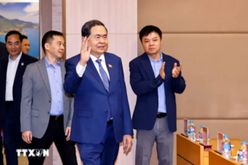 Chủ tịch Quốc hội Trần Thanh Mẫn thăm, chúc Tết Kiểm toán Nhà nước