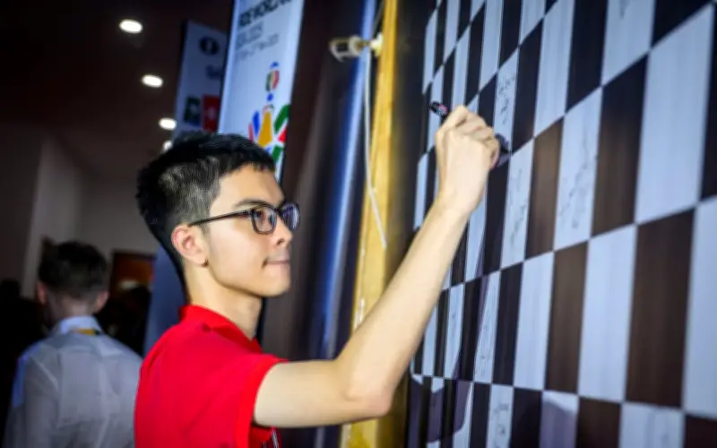 Kỳ thủ Bành Gia Huy gây bất ngờ khi xuất hiện tại Đường lên đỉnh Olympia