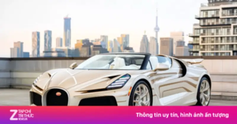 Chiêm ngưỡng siêu xe Bugatti W16 Mistral La Perle Rare độc bản của đại gia Canada