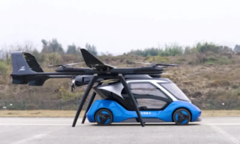 Trung Quốc thử nghiệm thành công máy bay kết hợp ôtô eVTOL dạng mô-đun