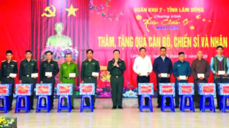 Chương trình Xuân chiến sĩ 2026: Củng cố tình quân dân và phát triển vùng biên Lâm Đồng