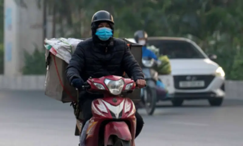 Chất lượng không khí miền Bắc xấu nghiêm trọng trong sáng mùng 1 Tết