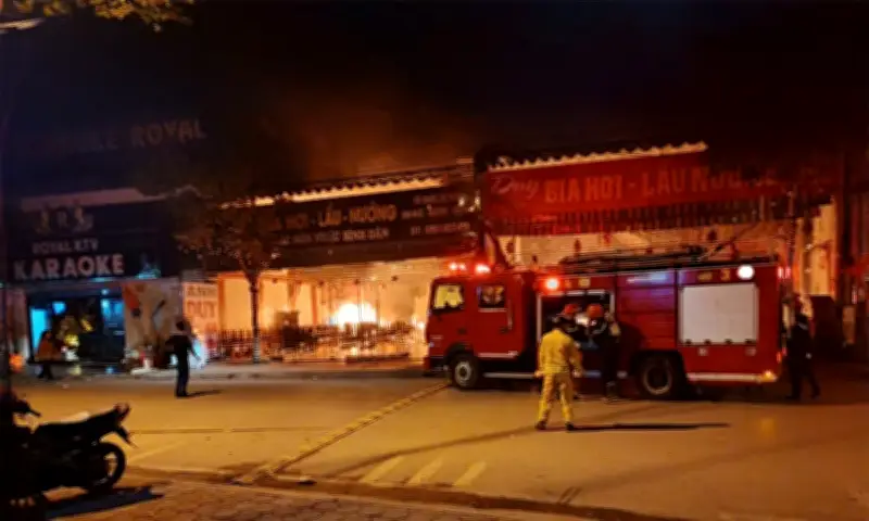 Cháy Nhà Hàng Bia Ở Bắc Ninh, Một Người Tử Vong Trong Đám Cháy