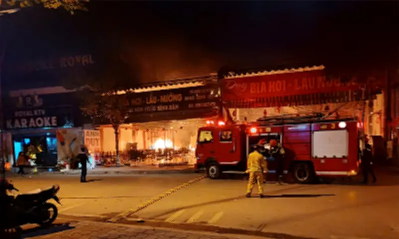 Cháy quán bia ở Bắc Ninh, một nhân viên 17 tuổi tử vong trong đám cháy