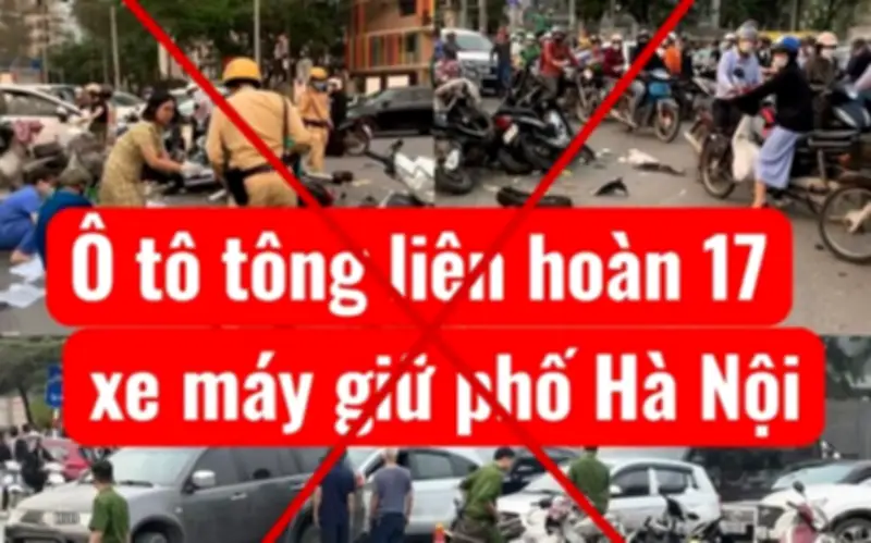 Công an Hà Nội cảnh báo thông tin tai nạn giao thông giả mạo trên mạng xã hội