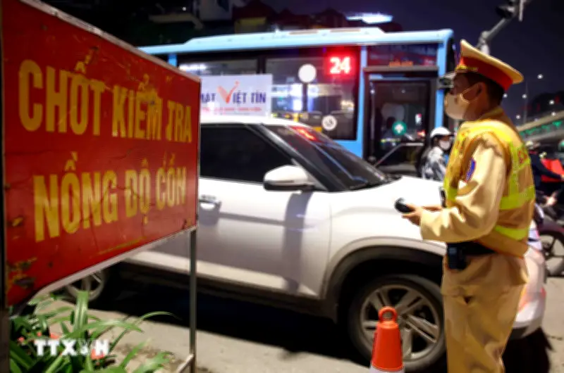 Công an Hà Nội xử lý nhiều trường hợp vi phạm nồng độ cồn ngày giáp Tết Bính Ngọ