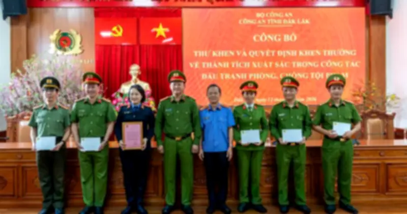 Công an Đắk Lắk vinh danh 8 đơn vị xuất sắc trong đấu tranh phòng chống tội phạm