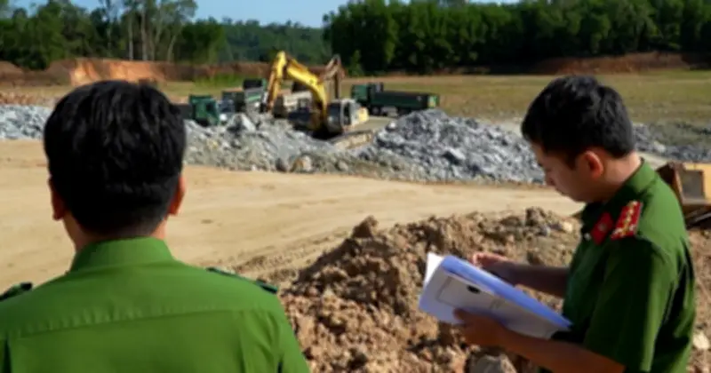 Công an Quảng Ngãi điều tra Công ty CP Đầu tư 706 khai thác khoáng sản trái phép