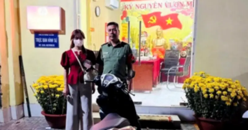 Công an TP.HCM nhanh chóng tìm lại xe máy cho cô gái sau ít giờ mất cắp