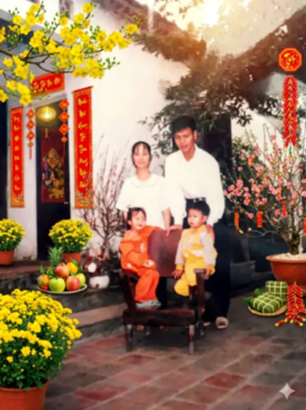 Công Nghệ Samsung Kết Nối Thế Hệ: Làm Mới Ảnh Tết Cũ Với Trợ Lý AI Gemini