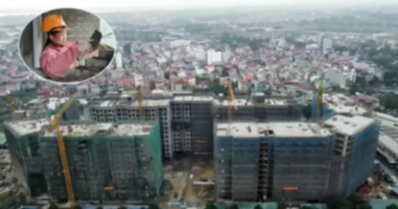 Công nhân bám trụ công trường NƠXH Kim Chung cận Tết, đảm bảo tiến độ bàn giao