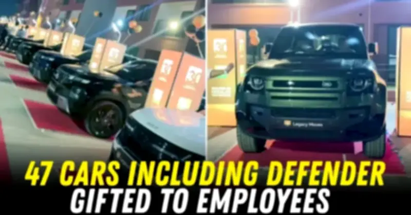 Công ty tặng 47 ô tô cho nhân viên, có cả Mercedes, Audi, Defender
