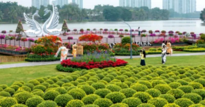 Công Viên Hồ Thiên Nga Ecopark Rực Rỡ Đón Tết, Tạo Không Gian Sống Trọn Vẹn