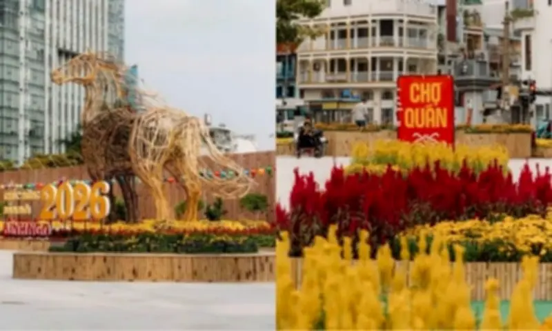 Công Viên Hoa Xuân Chợ Quán: Tọa Độ Sống Ảo Rực Rỡ Thu Hút Giới Trẻ Tết Bính Ngọ 2026