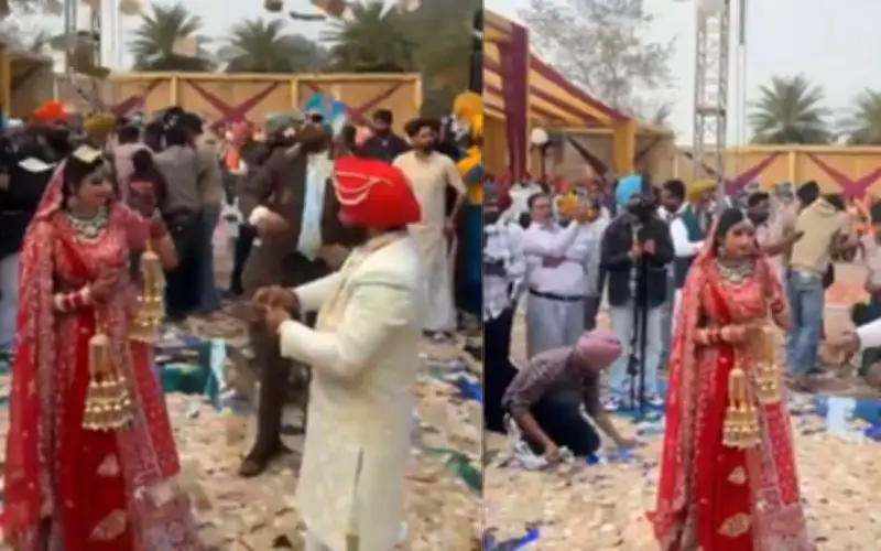 Cảnh 'Mưa Tiền' Trong Đám Cưới Ấn Độ Gây Sốt Mạng Xã Hội