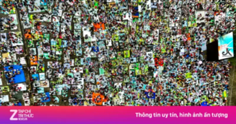 Cảnh Tượng Ngoạn Mục Dưới Chân Núi Bà Đen Trong Đêm Khai Hội Xuân