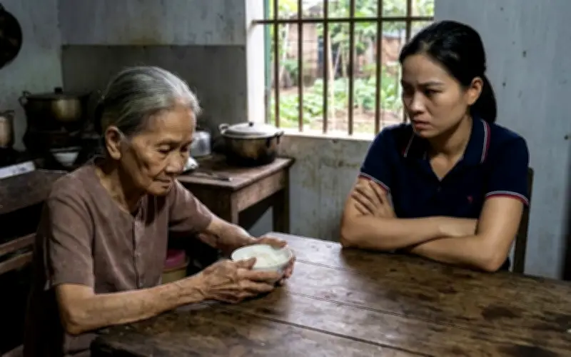 Con gái lấy chồng xa, đau lòng khi mẹ già bị chị dâu đối xử tệ bạc