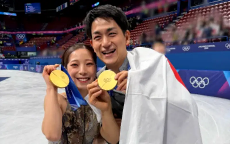 Cặp đôi Nhật Bản tạo lịch sử với HCV Olympic trượt băng nghệ thuật đôi nam nữ