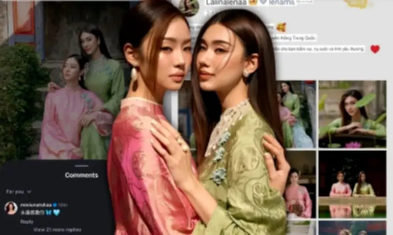 Cặp Sao Thái LenaMiu Gây Tranh Cãi Khi Gọi Áo Dài Việt Là Trang Phục Trung Quốc