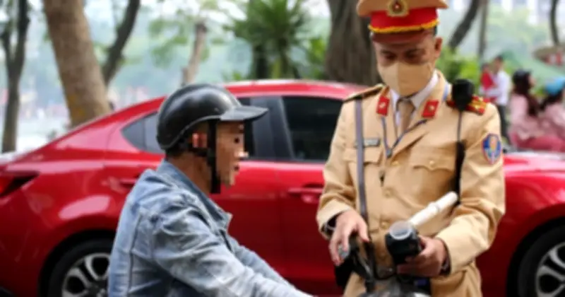 CSGT Toàn Quốc Đồng Loạt Ra Quân Kiểm Tra Nồng Độ Cồn Sáng Mùng 1 Tết