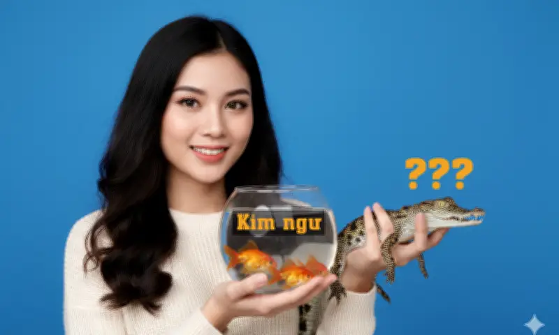 Câu đố chữ Hán – Việt: Cá sấu gọi là gì khi cá là ngư, cá vàng là kim ngư?