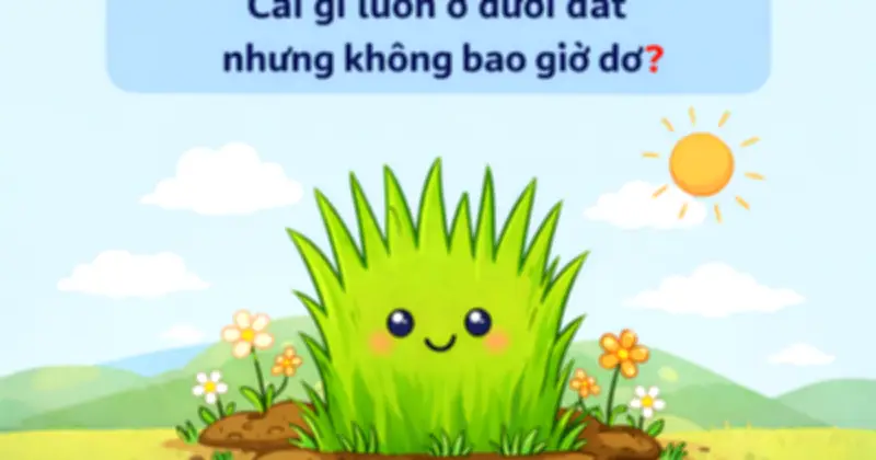 Câu đố 'Cái gì luôn ở dưới đất nhưng không bao giờ bẩn?' gây sốt mạng xã hội